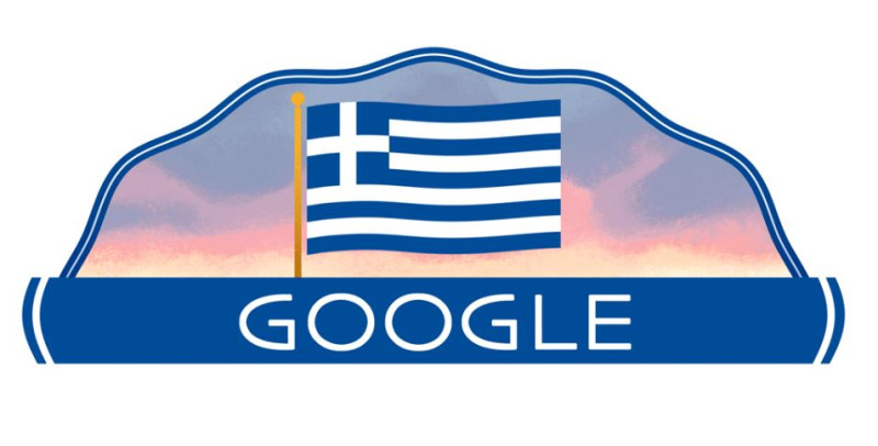 Νέα λόγια στην αρχή τουυ: Η Ελλάδα τιμάται από το Google με ένα ξεχωριστό doodle για την 25η Μαρτίου - Ένας φόρος τιμής στην πατρίδα και ένα αγαπημένο πιάτο 
